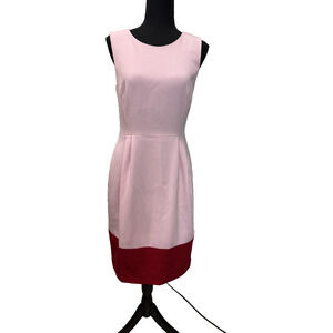 Kate Spade New York Colorblock Sheath Dress Sleeveless Valentine's Day Pink 6